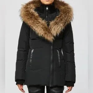 Mackage Jackets Coats Mackage Adali Fitted Winter Down Coat With Hood And Fur Trim Poshmark